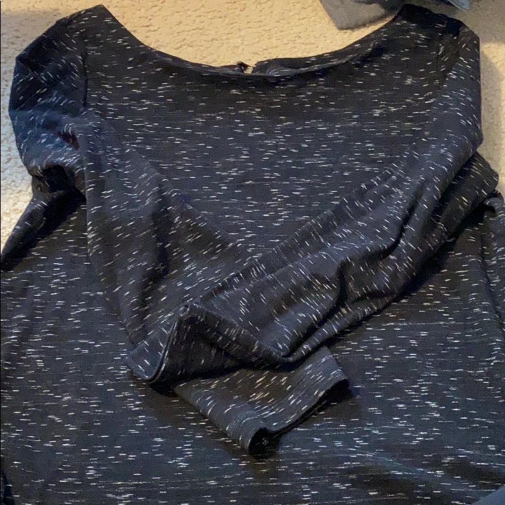 Black Back Zip Up Long Sleeve